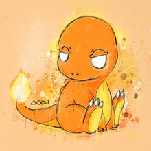 Load image into Gallery viewer, Charmander Canvas