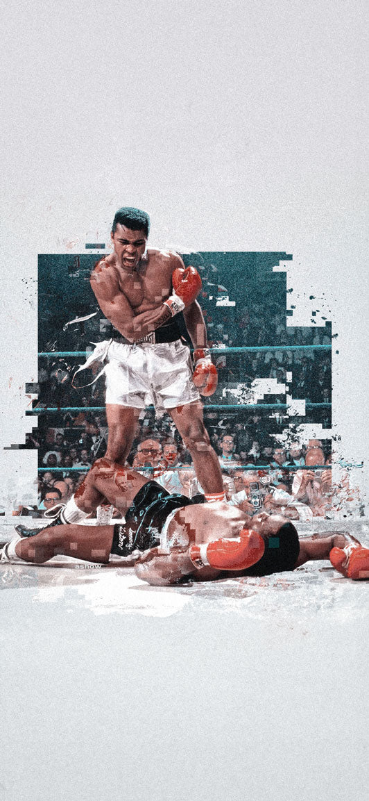 Muhammad Ali Glitch Wallpaper